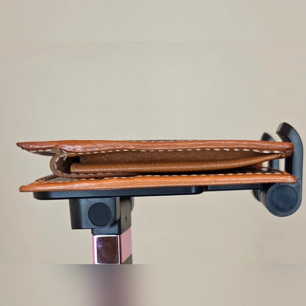 Celine Macadam Canvas Bi-Fold Wallet Brown Tan Vintage Entrupy COA - Picture 5 of 11